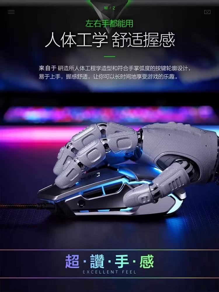 拯救者专用有线鼠标适用联想笔记本电脑y7000p静音电竞游戏通用